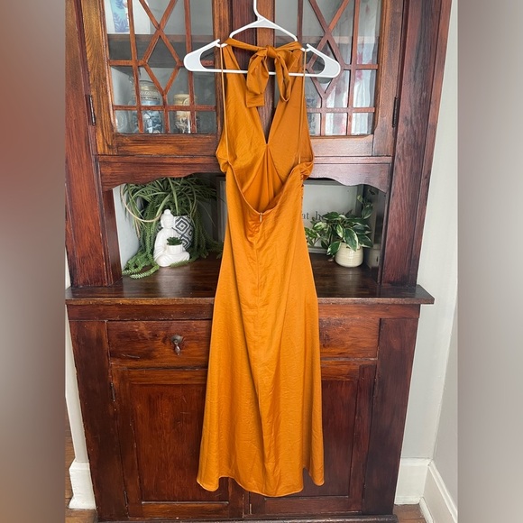 House of Harlow 1960 Orange Backless Dress - Picture 2 of 4